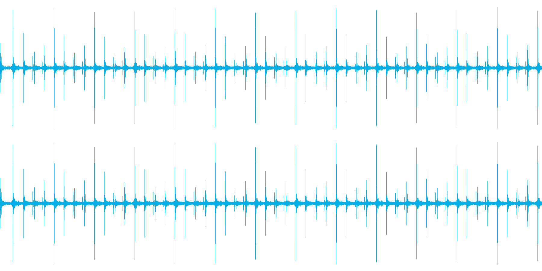 かつかつ(足音)の再生済みの波形