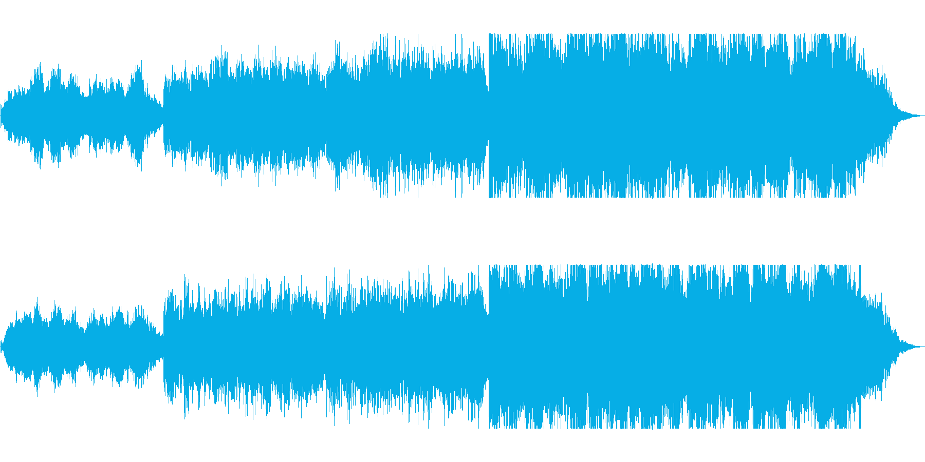 感動的な和風曲の再生済みの波形