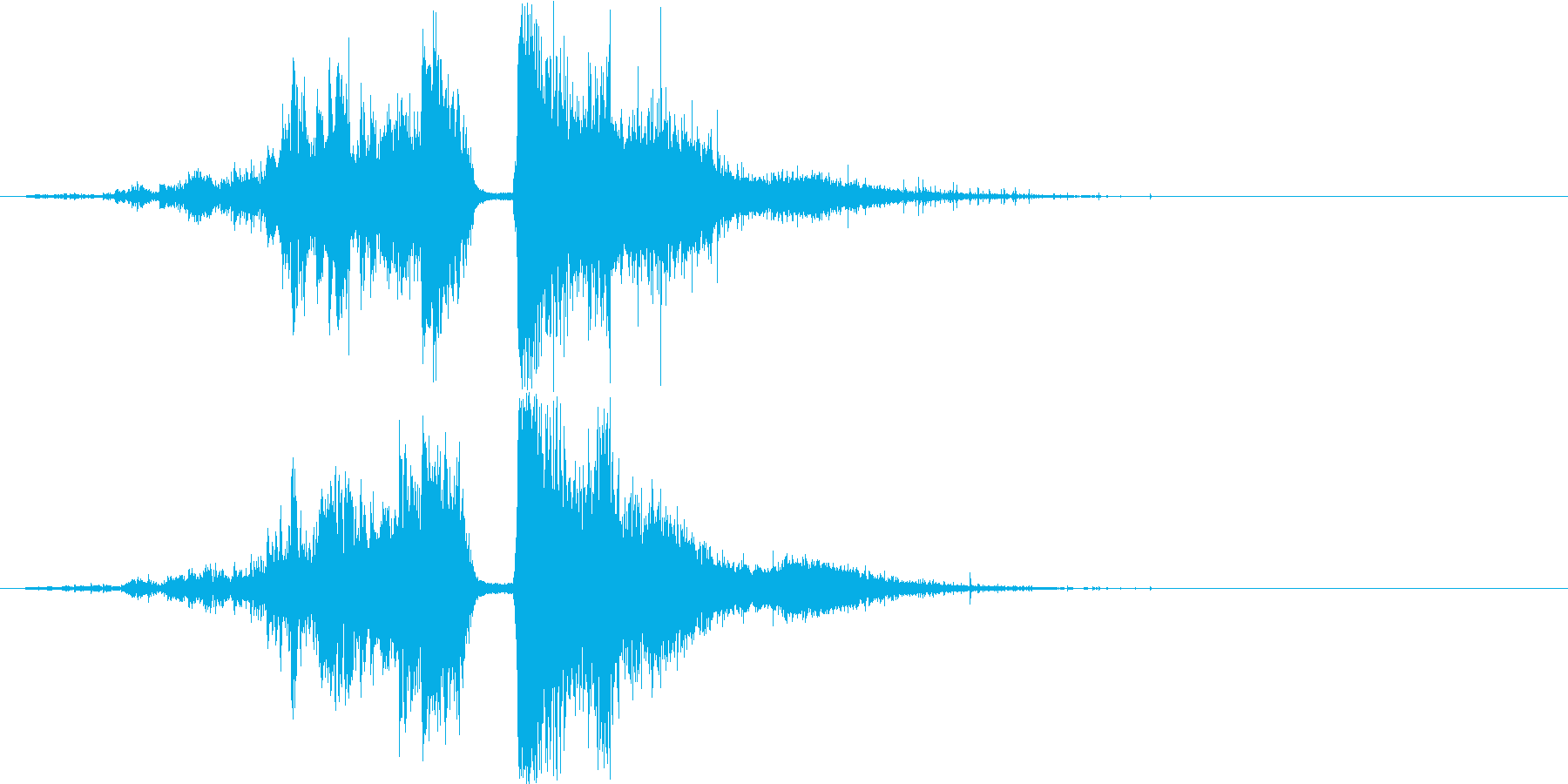 水魔法の音1(巨大な水の球をぶつける)の再生済みの波形