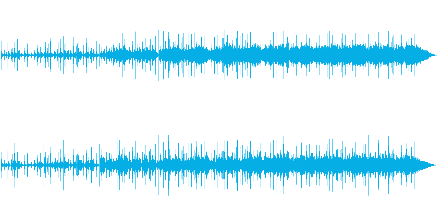 【めばえ】春 あたたかさのあるピアノ曲の再生済みの波形