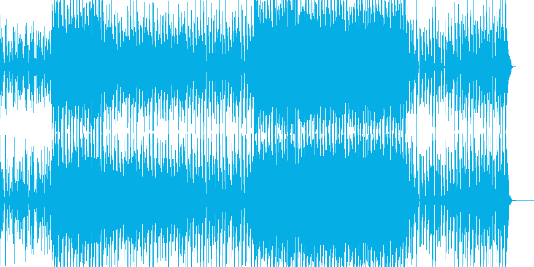 都会的な日常を描いたテクノの再生済みの波形