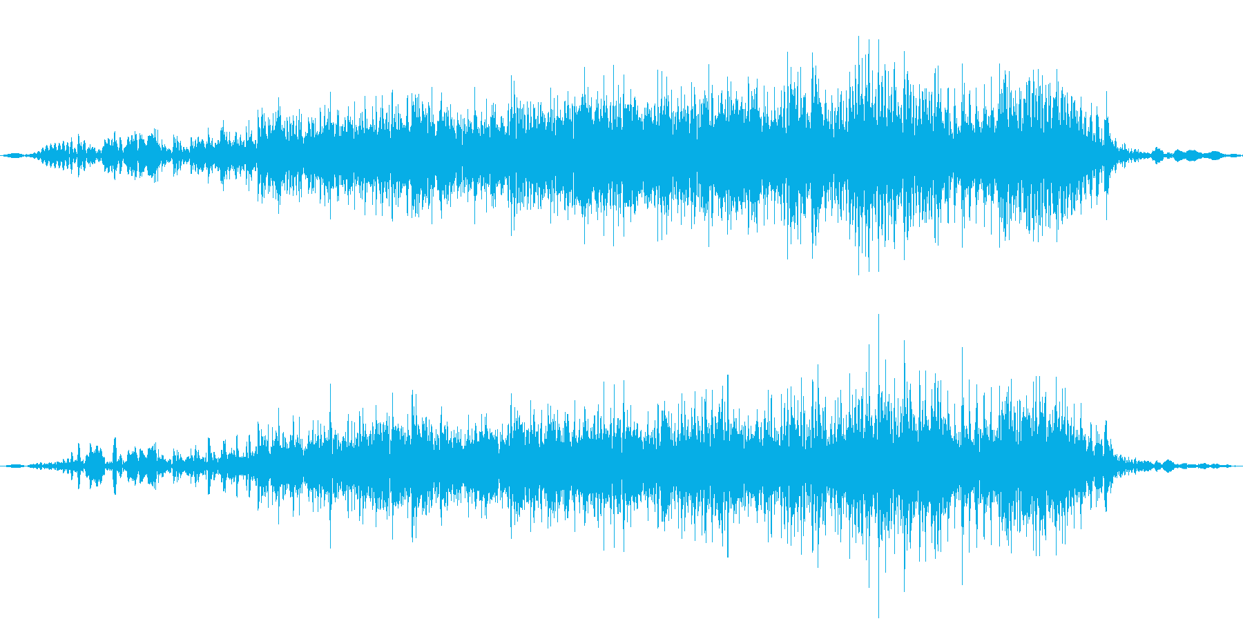 うりぼうの鳴き声の再生済みの波形