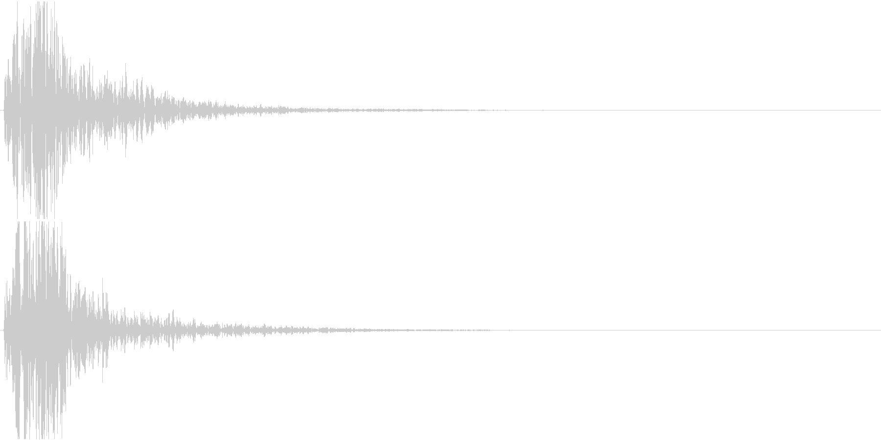 空間系を意識した短い効果音です。の未再生の波形