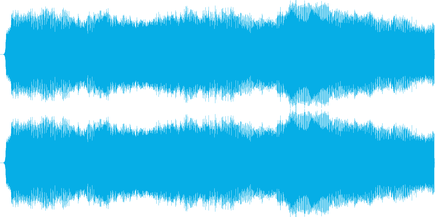 ブー(サイレン音)の再生済みの波形