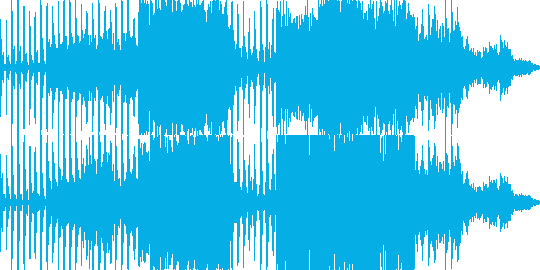 寒くて悲しいイメージのシンセの印象的な曲の再生済みの波形