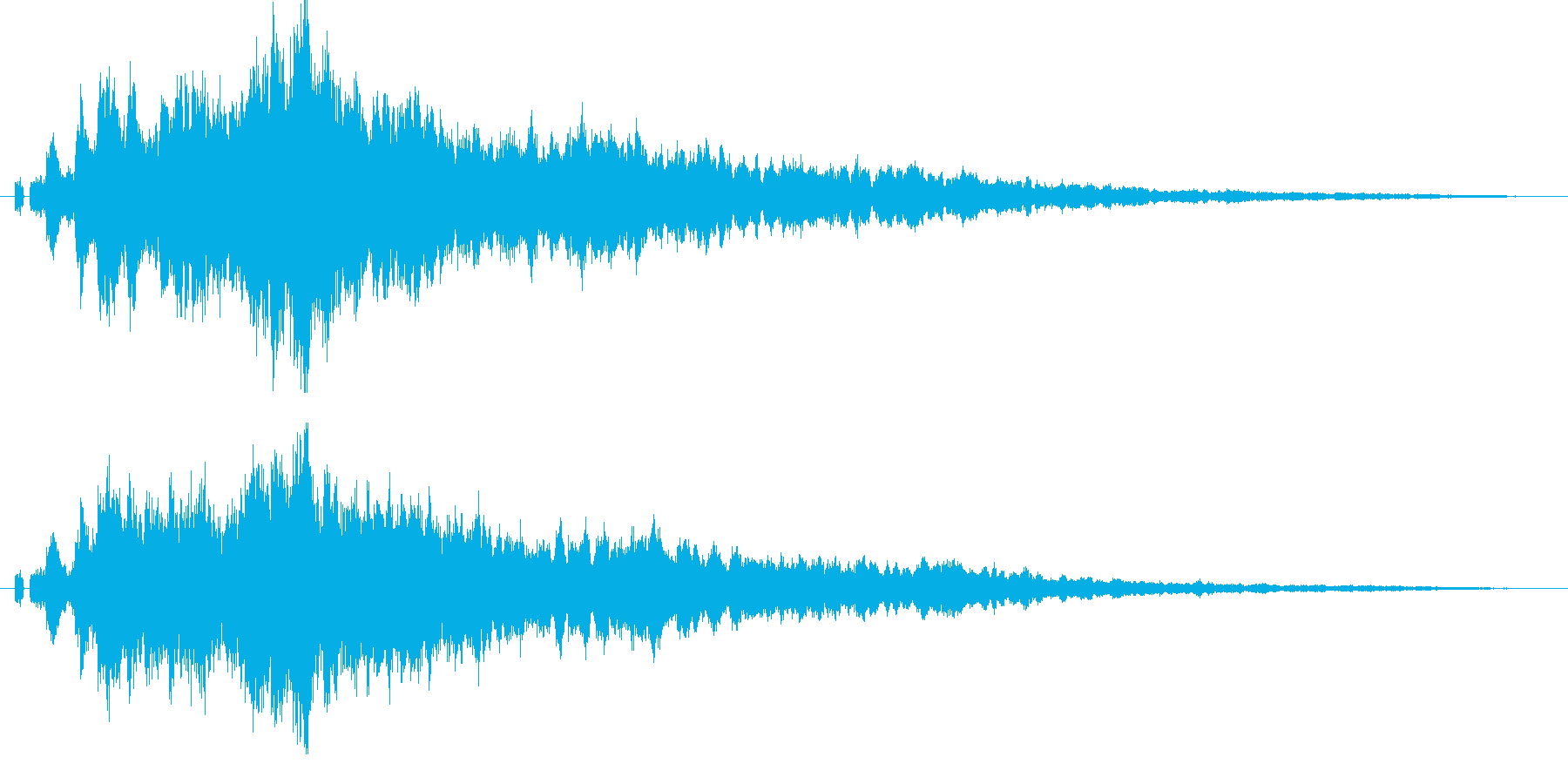 【キラキラ01】光や天使に最適な効果音!の再生済みの波形