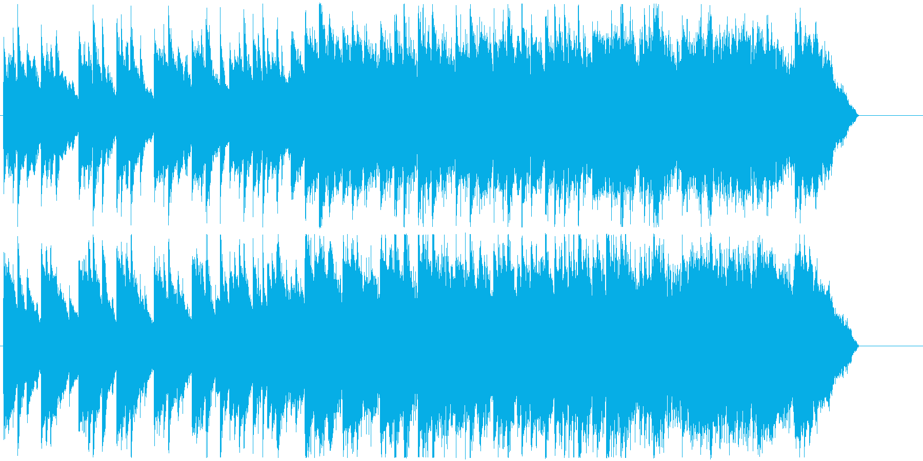 やさしいなつかしさ感じるあたたかいBGMの再生済みの波形