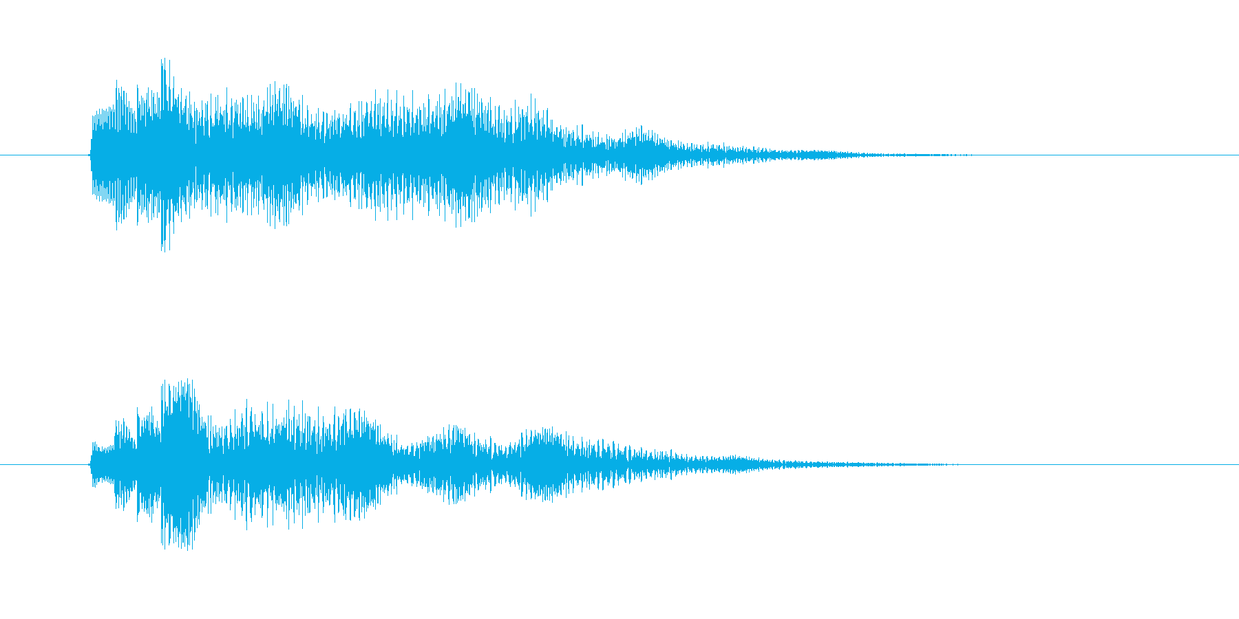 爽やか木琴打楽器音(アニメ、ジングル)の再生済みの波形