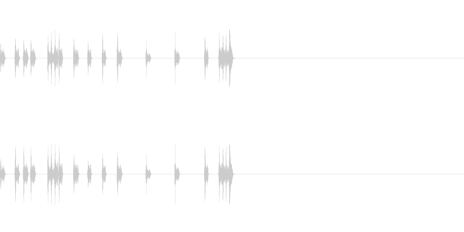 ダッシュ音の未再生の波形
