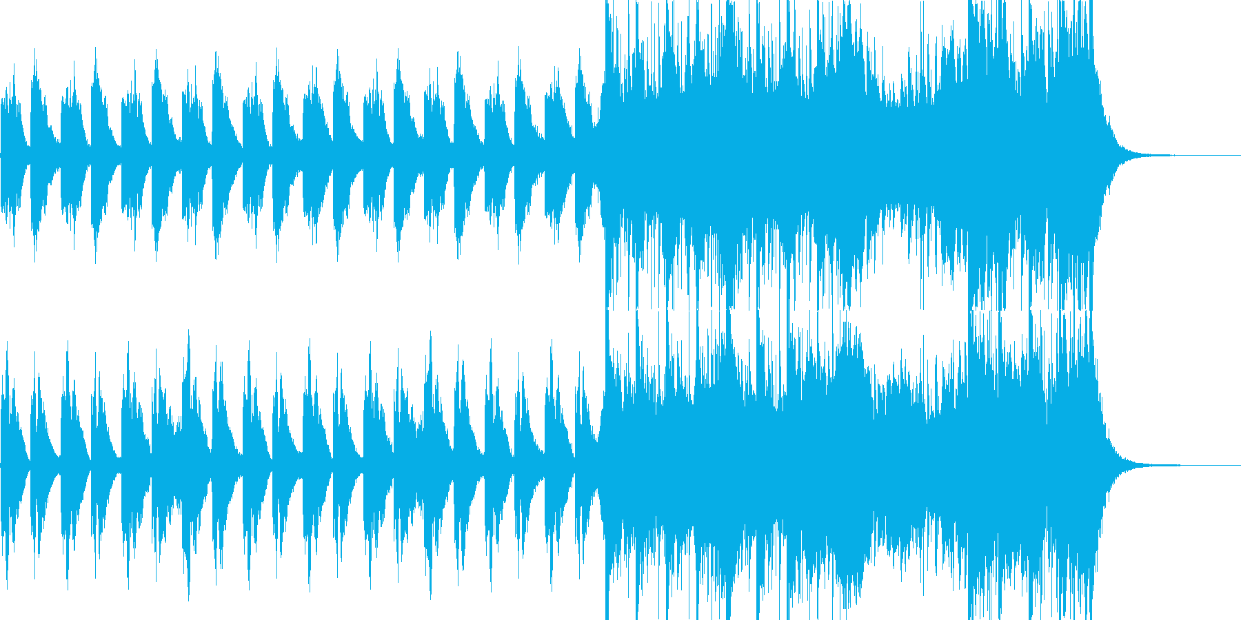 OPのような始まりを感じるオーケストラの再生済みの波形