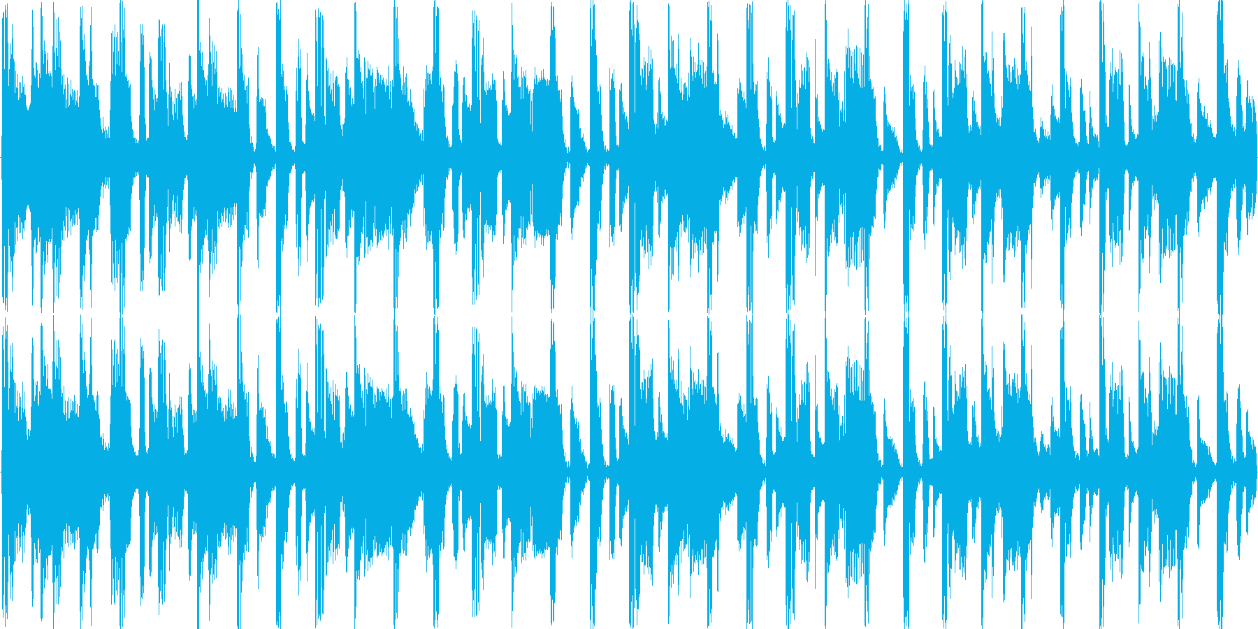 リズムを強調した楽曲です。淡々と伸びや…の再生済みの波形
