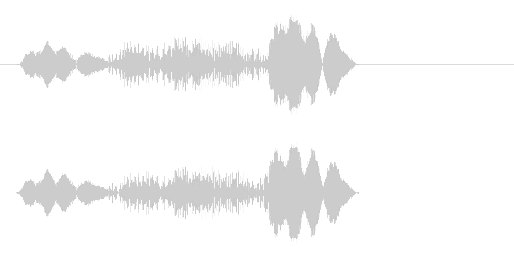 ピュイッ (決定音)の未再生の波形