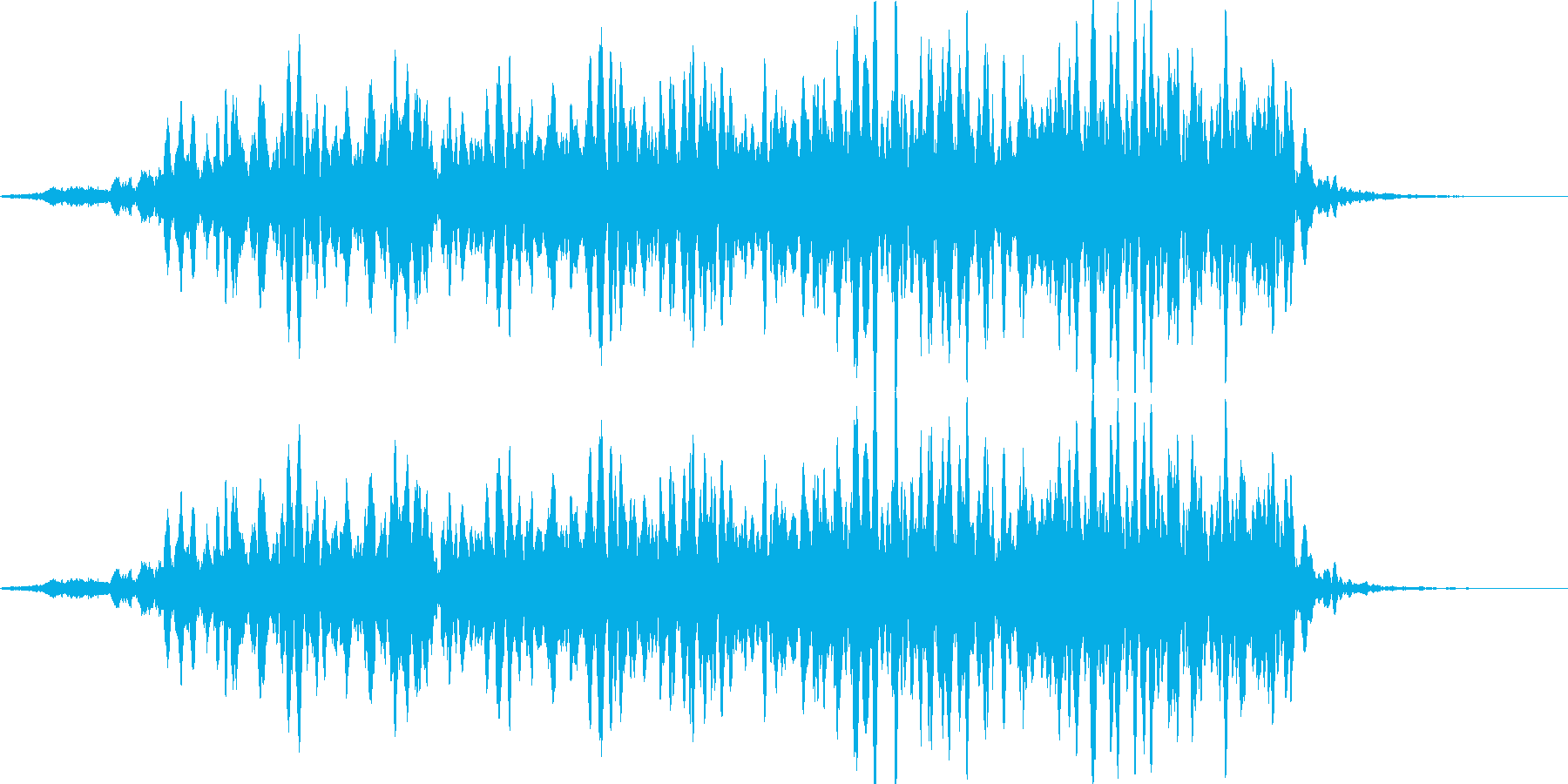 加速イメージモーター音(エレベーター風)の再生済みの波形