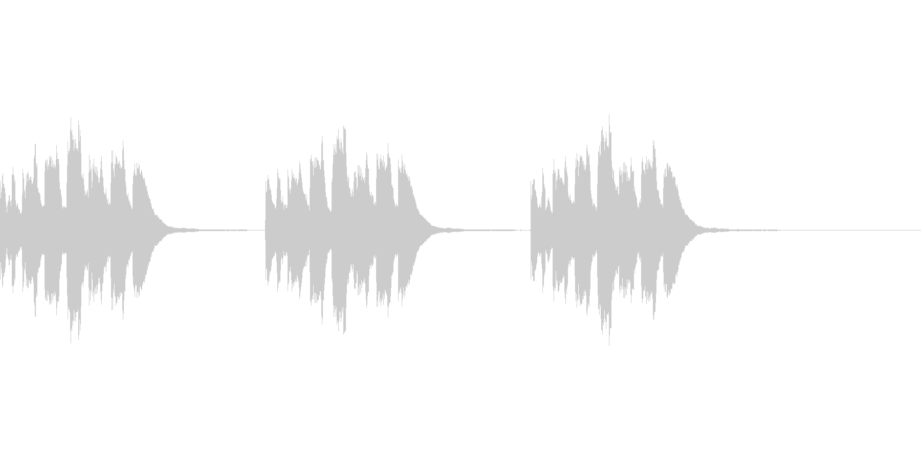 着信音、お知らせ音、アラーム音の未再生の波形