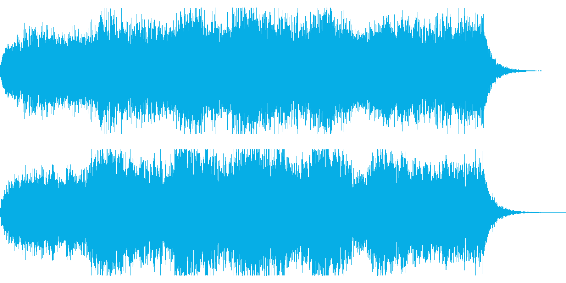 ダークファンタジーなオープニングBGMの再生済みの波形