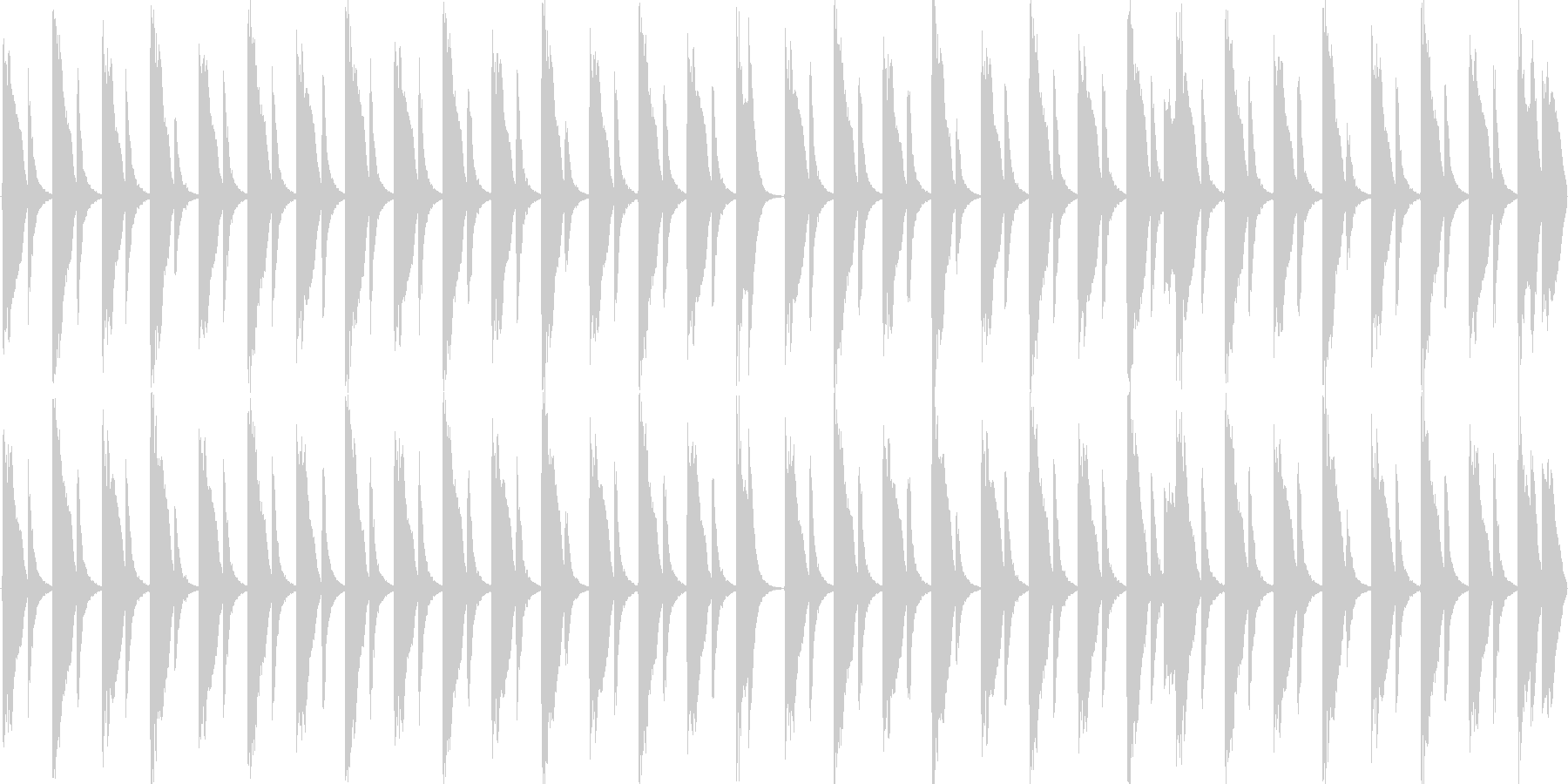 ハウスのリズムを基本にした楽曲です。の未再生の波形
