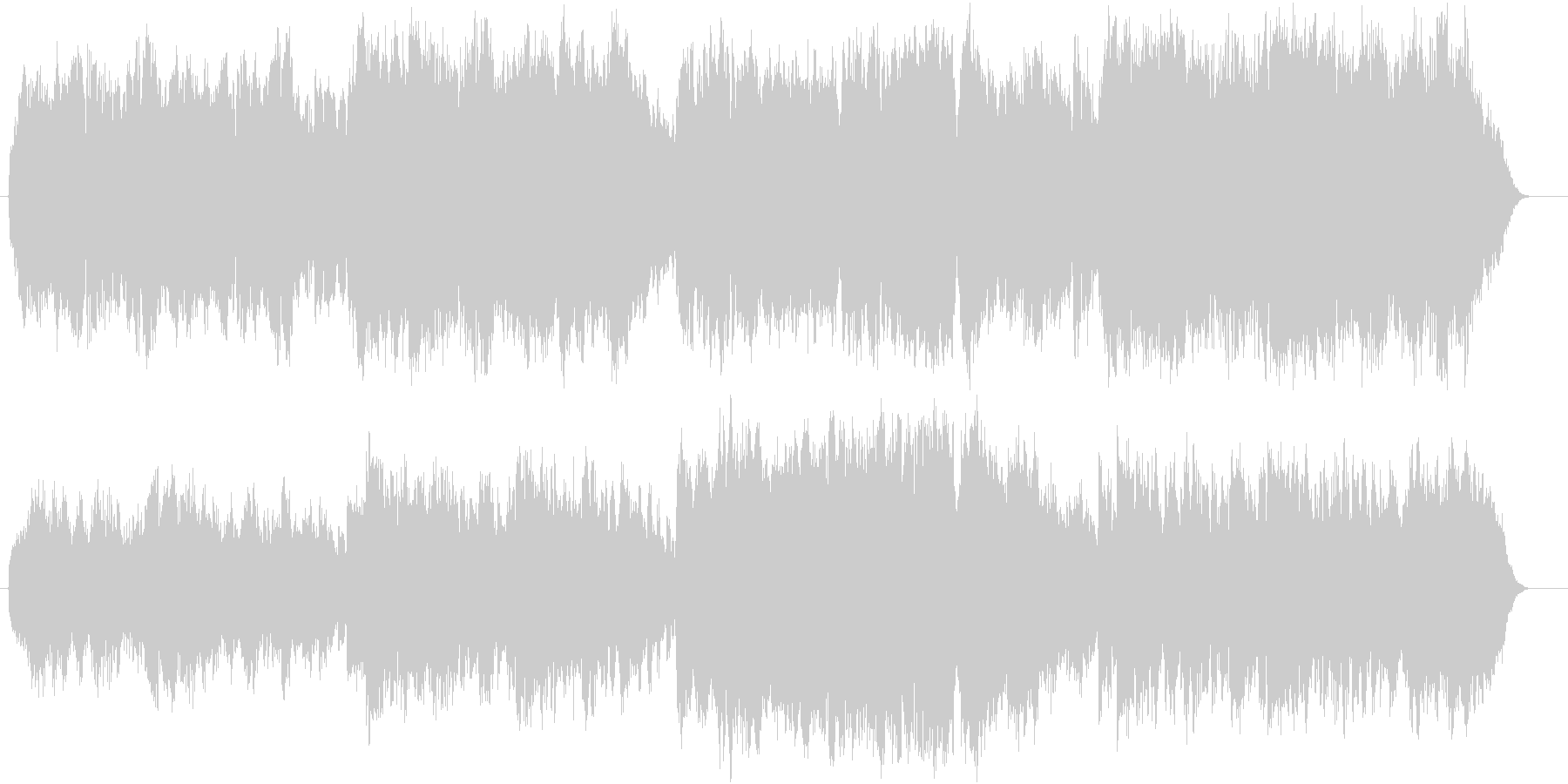 ゆったりとした木管の為の曲です。の未再生の波形