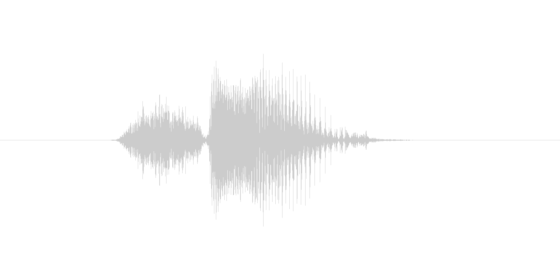Sure. (発音:sure、シュア、…の未再生の波形