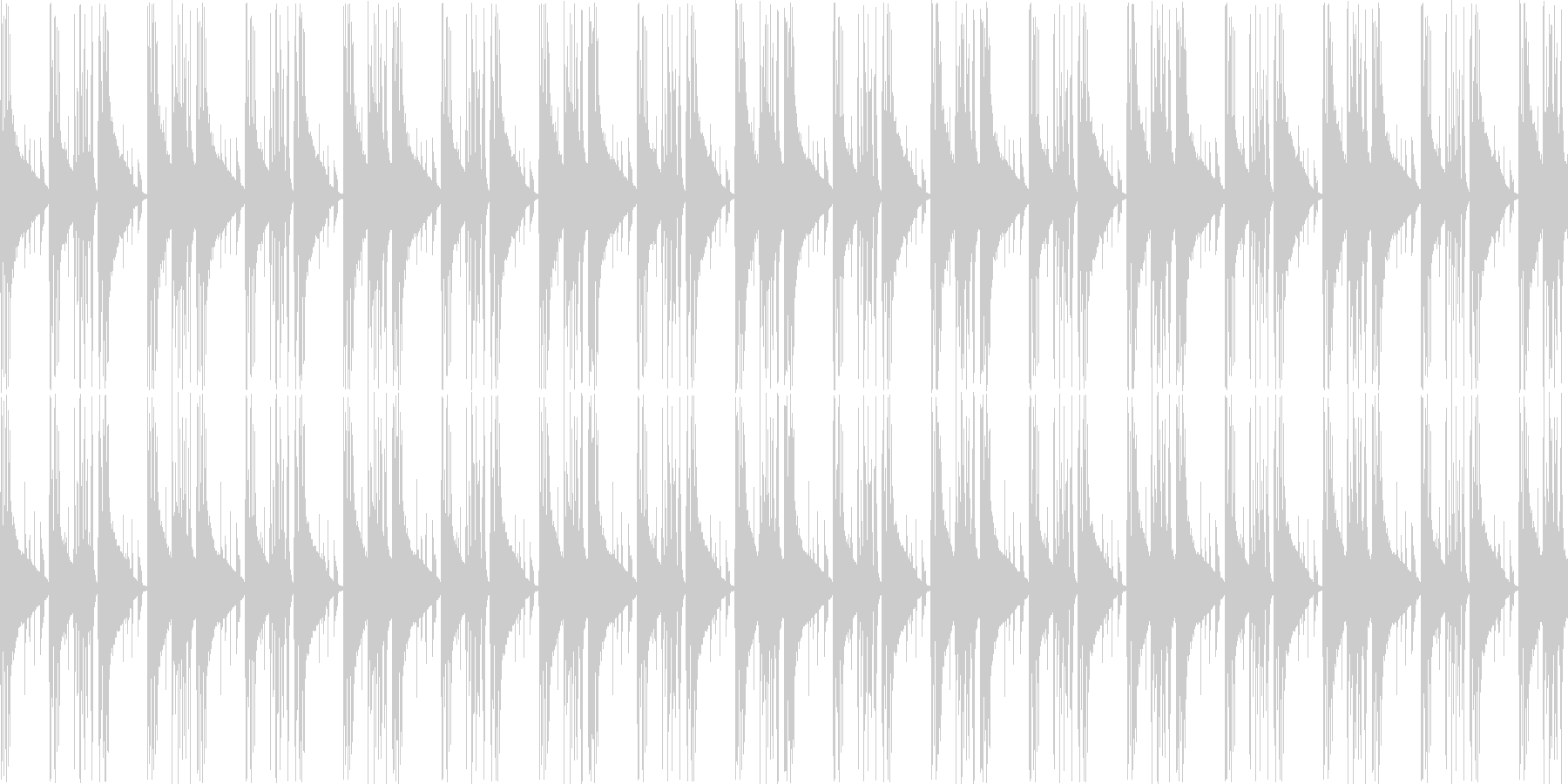 エレクトリックピアノが響く静かなループ曲の未再生の波形