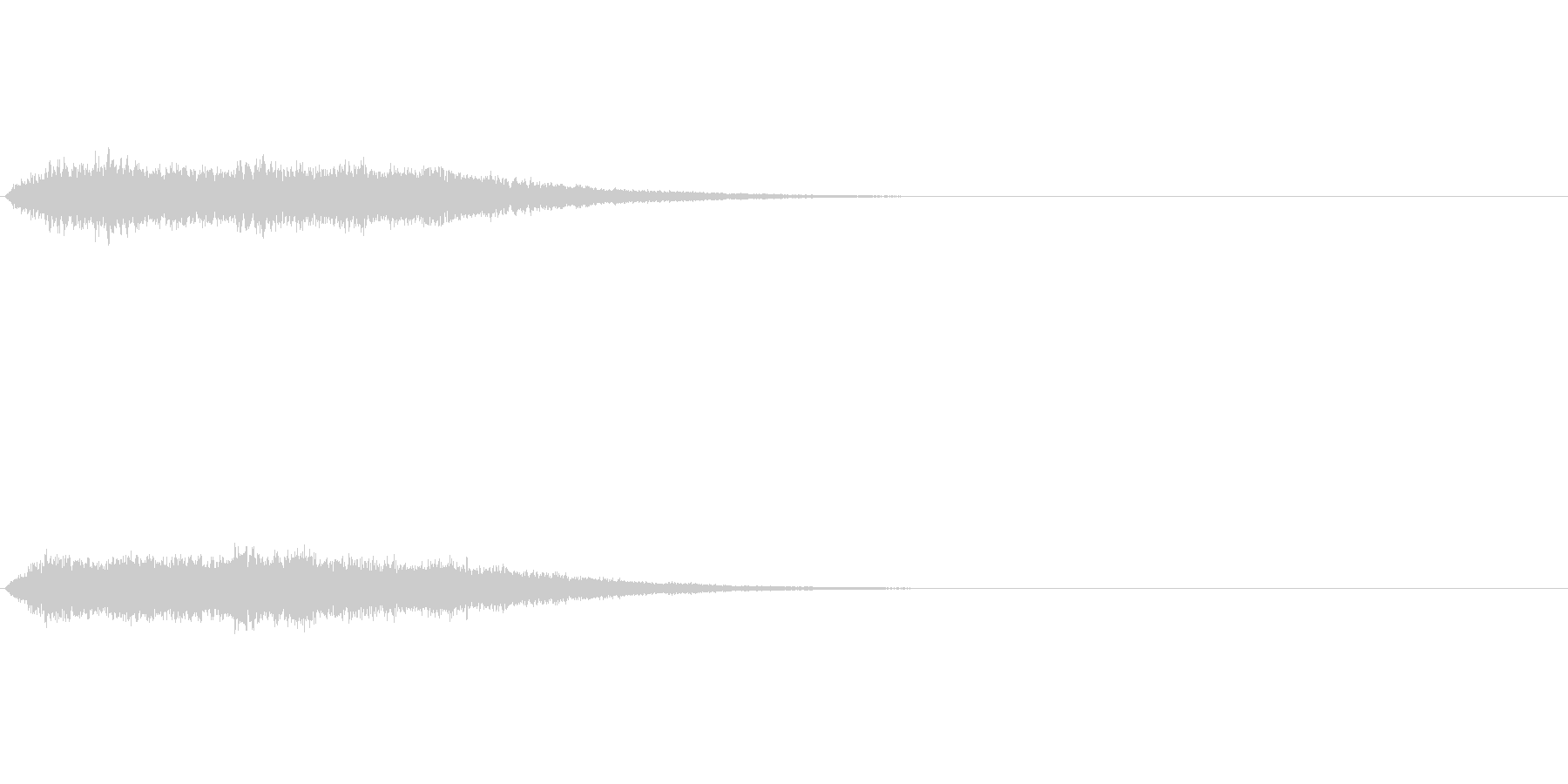 光に包まれたような神秘的な音ですの未再生の波形