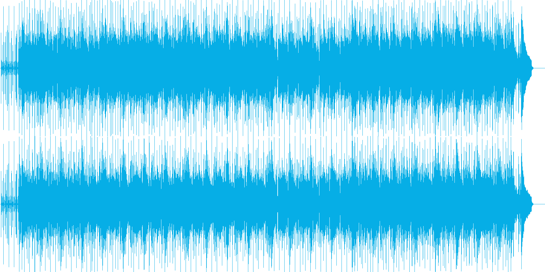 充実した目覚めをイメージしたポップスの再生済みの波形