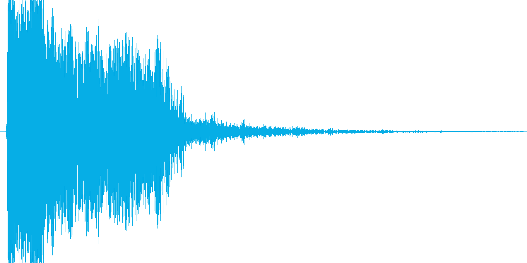 ピシュー という敵を倒したような音の再生済みの波形