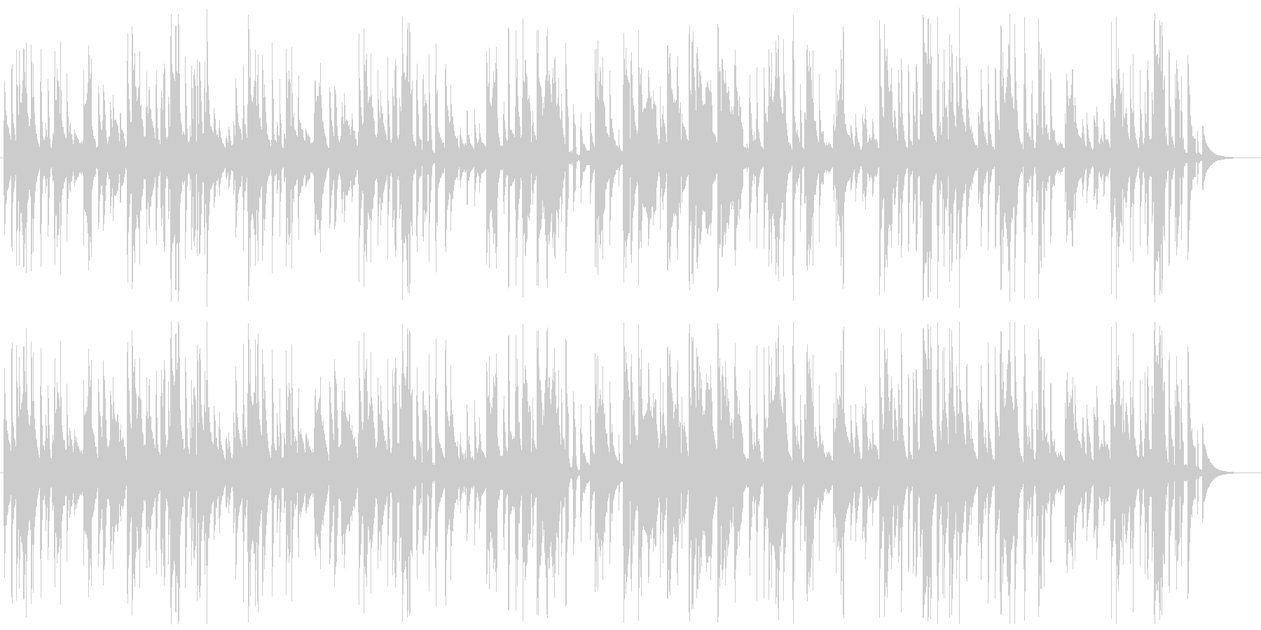 口笛とウクレレによる、のどかでゆるい曲の未再生の波形