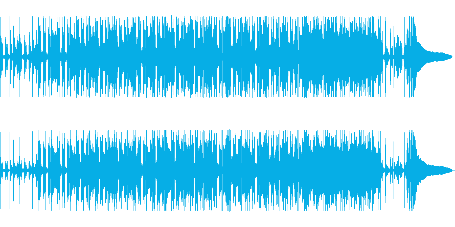 ほのぼのしたポップスの再生済みの波形
