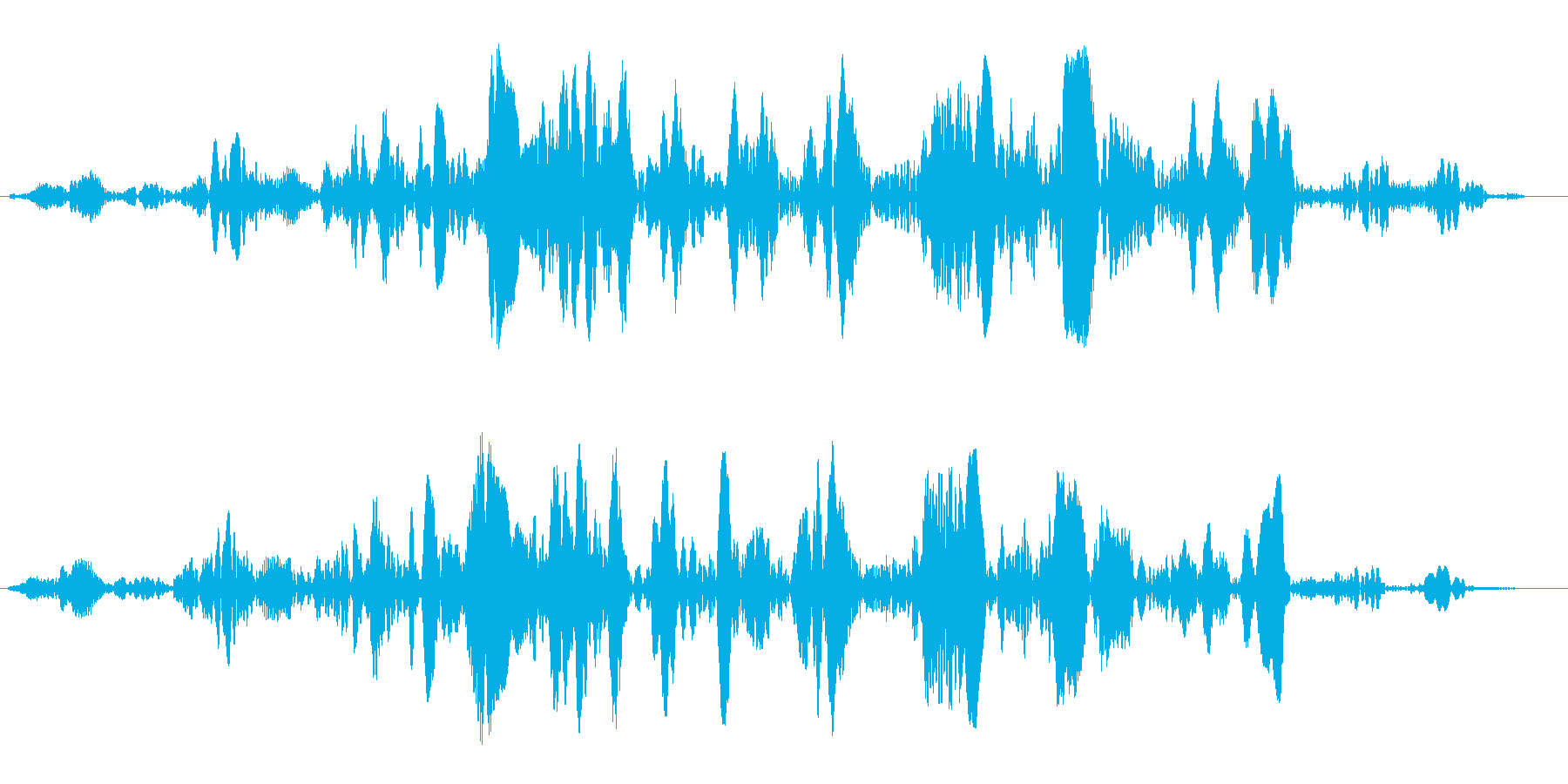プワプワプワ(回転音)の再生済みの波形