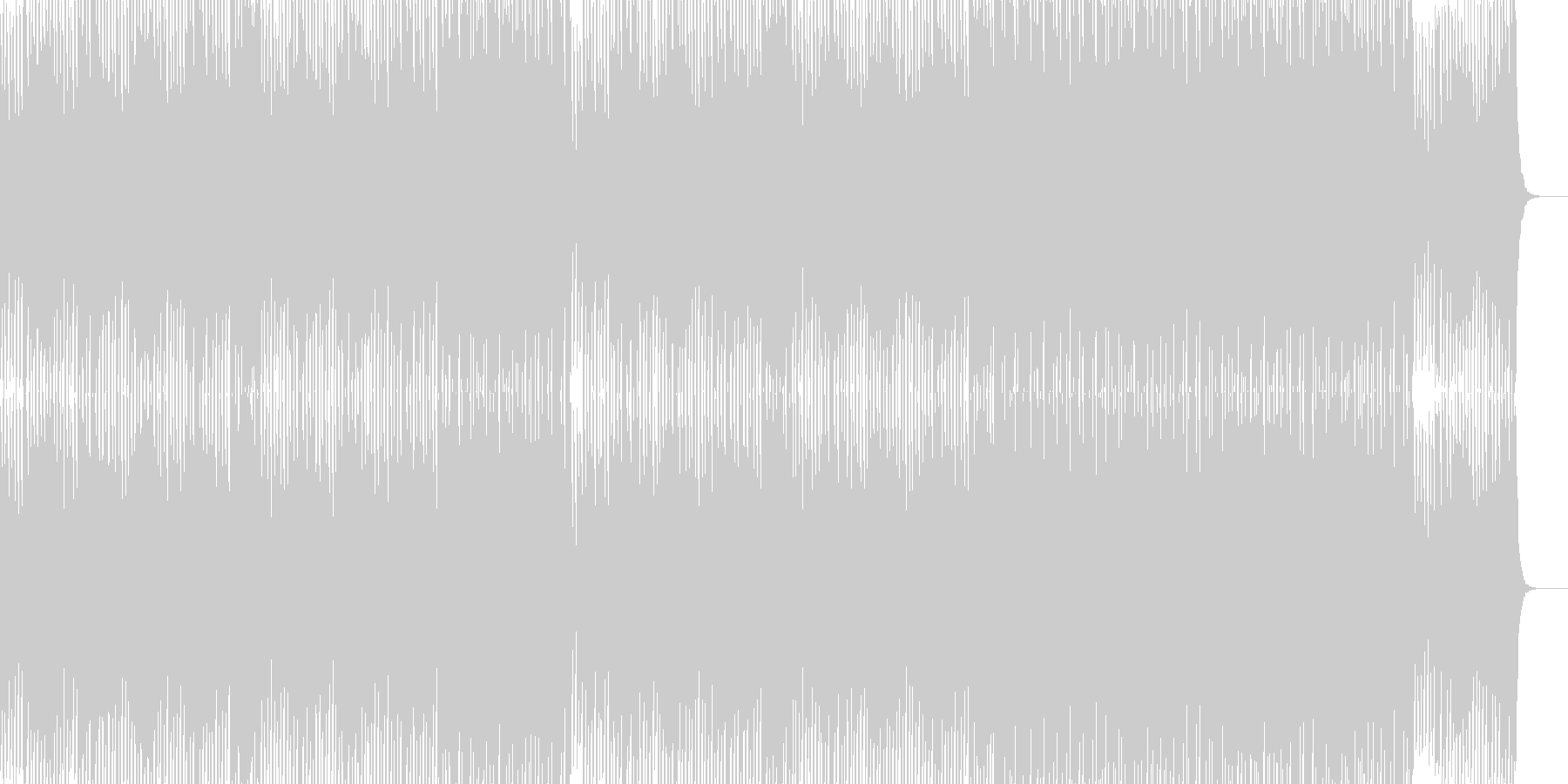 テクノポップ系の未再生の波形