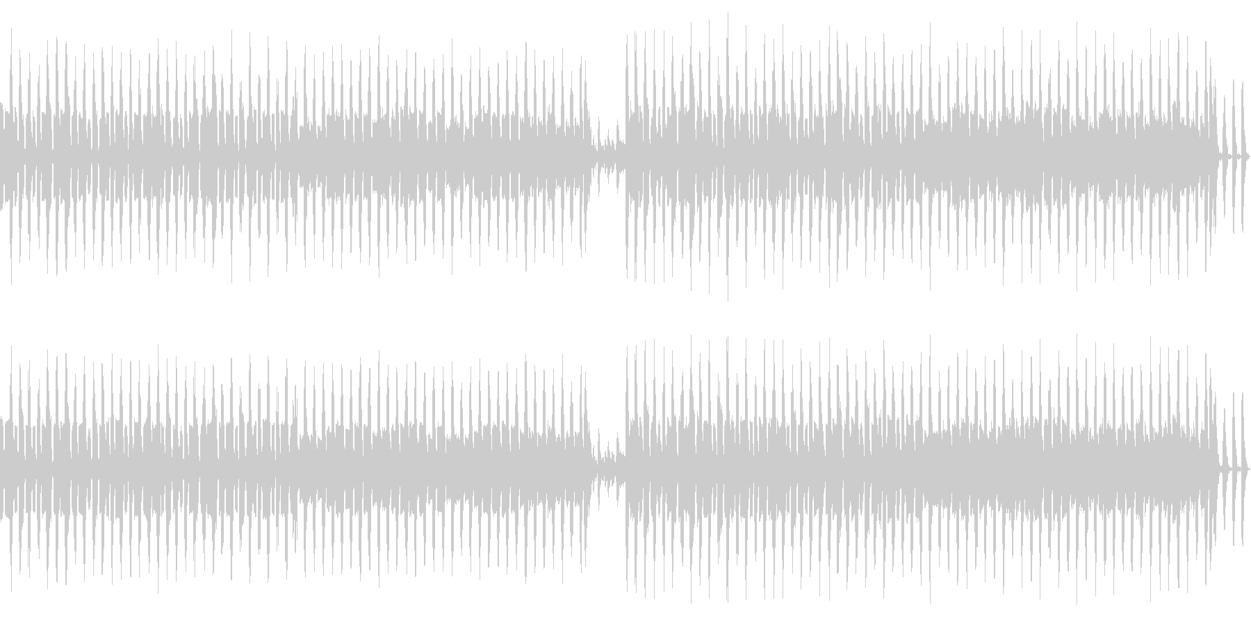 近未来的なイメージの曲の未再生の波形