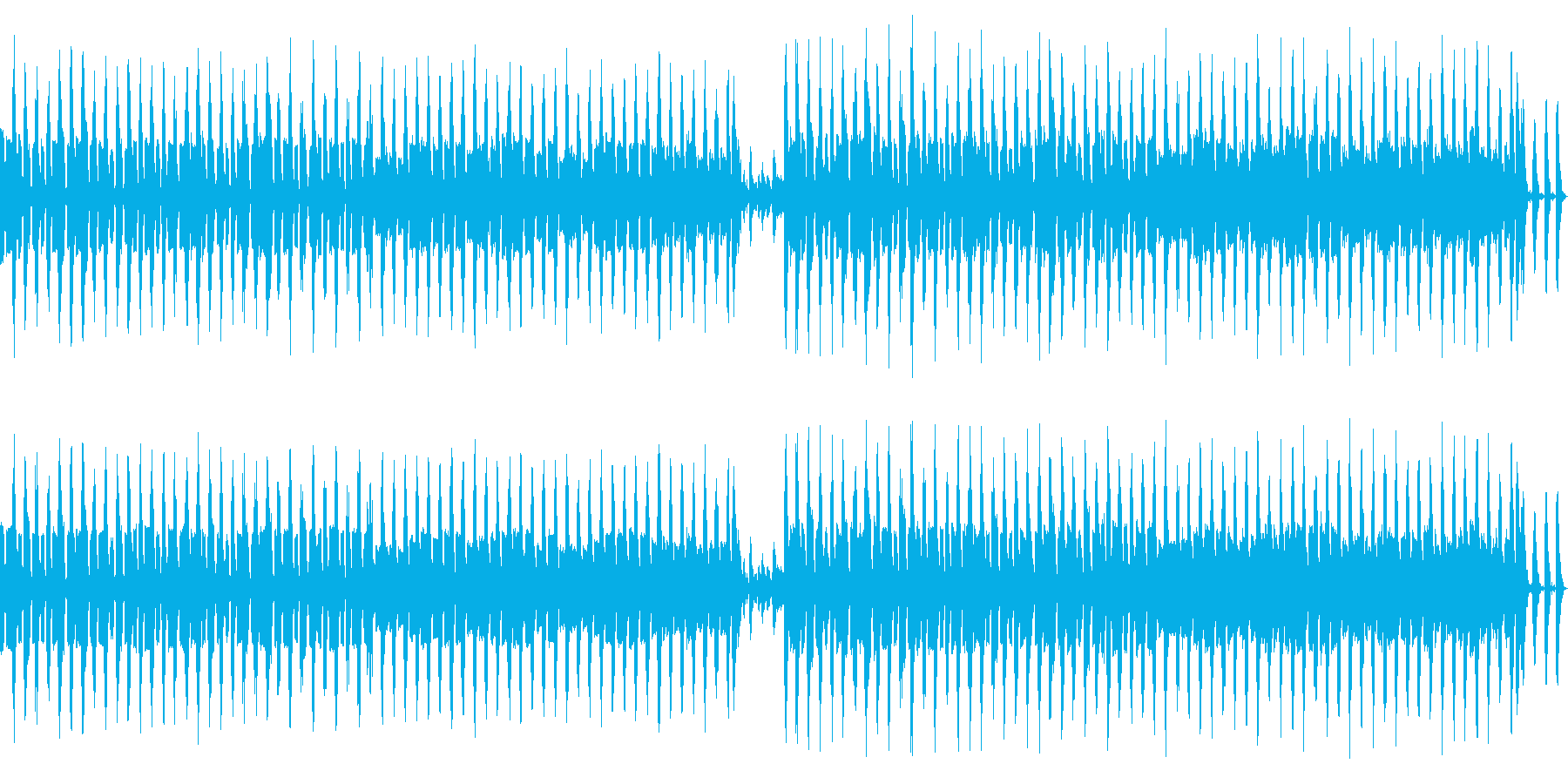 近未来的なイメージの曲の再生済みの波形