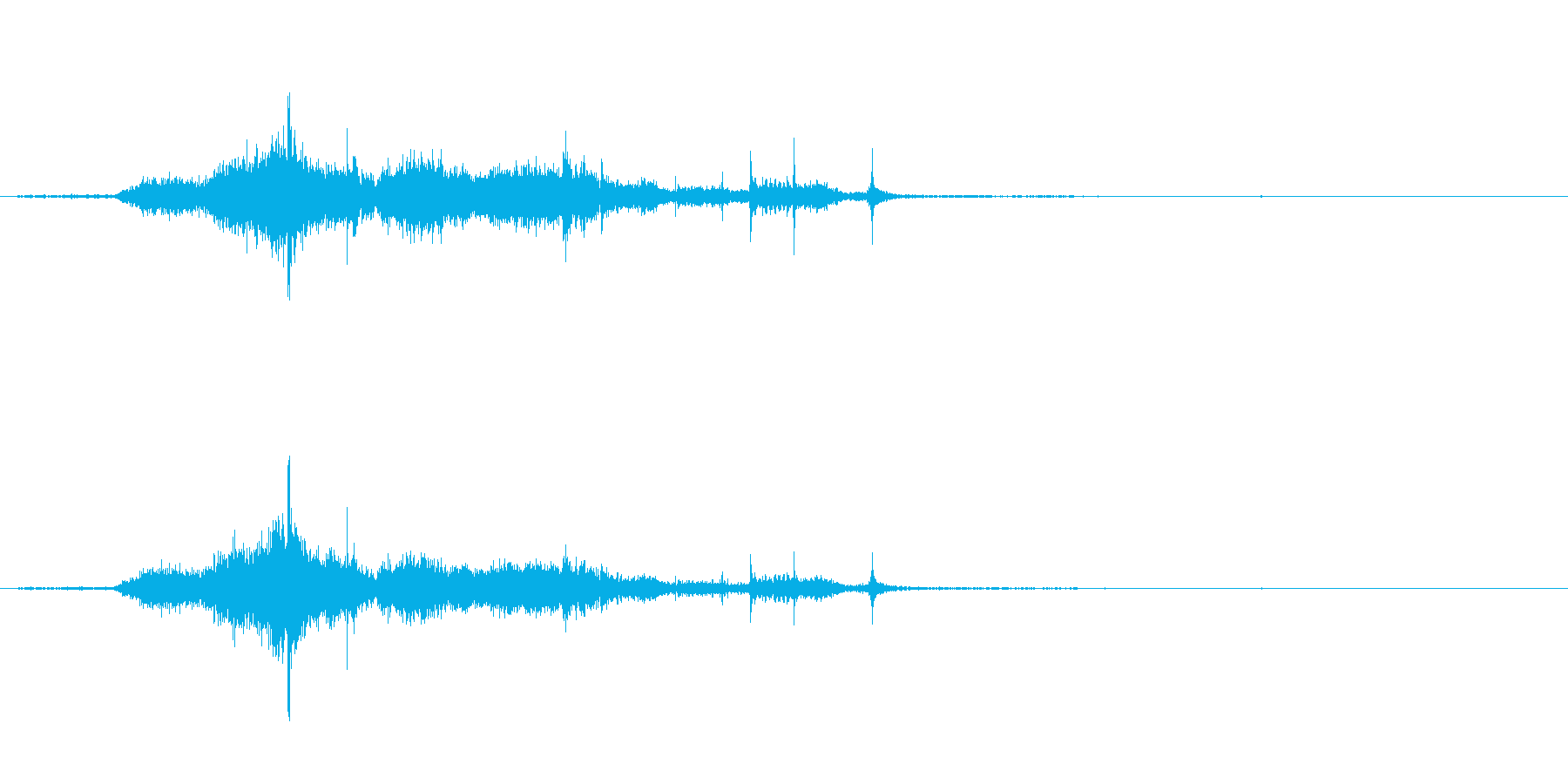 本のページをめくる音。の再生済みの波形