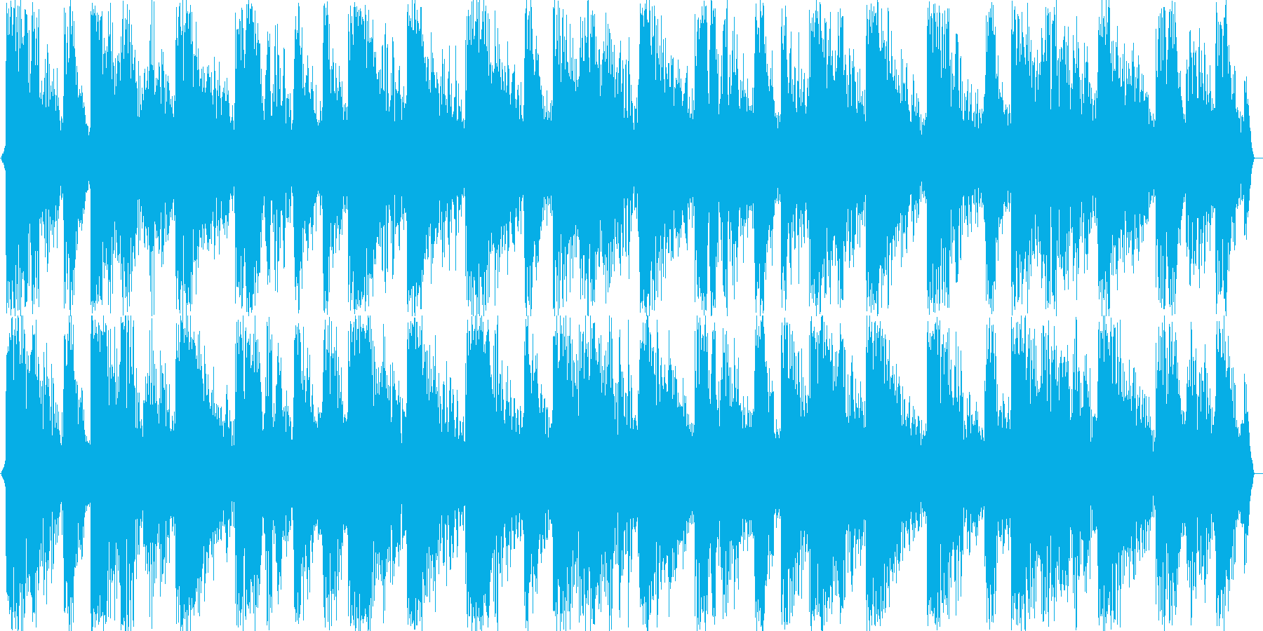 ハウスチューンな音源の再生済みの波形