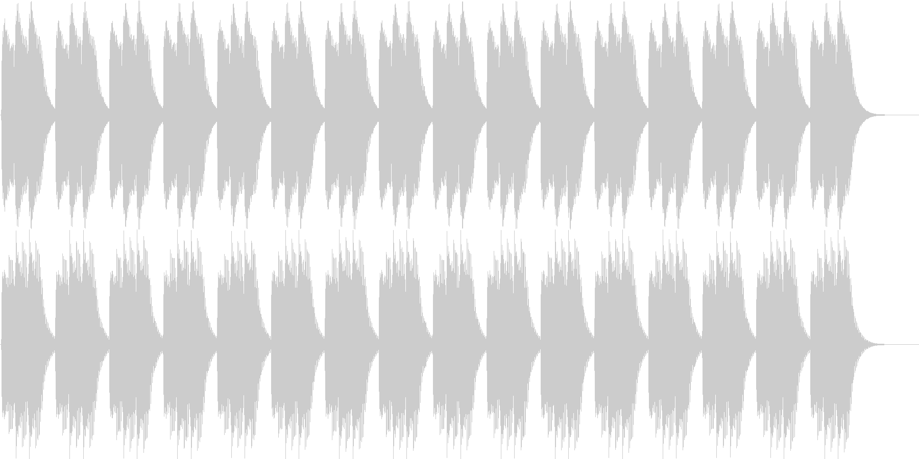 ピロピロピロ(目覚まし時計のアラーム音…の未再生の波形