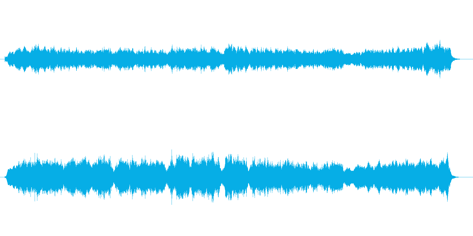 雄大な環境音楽風の再生済みの波形