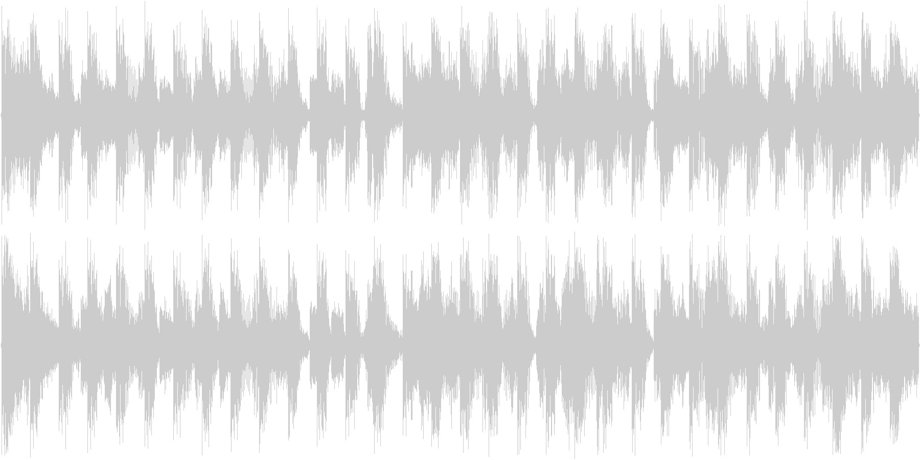 ハウス系のドラムを強調した楽曲です。の未再生の波形