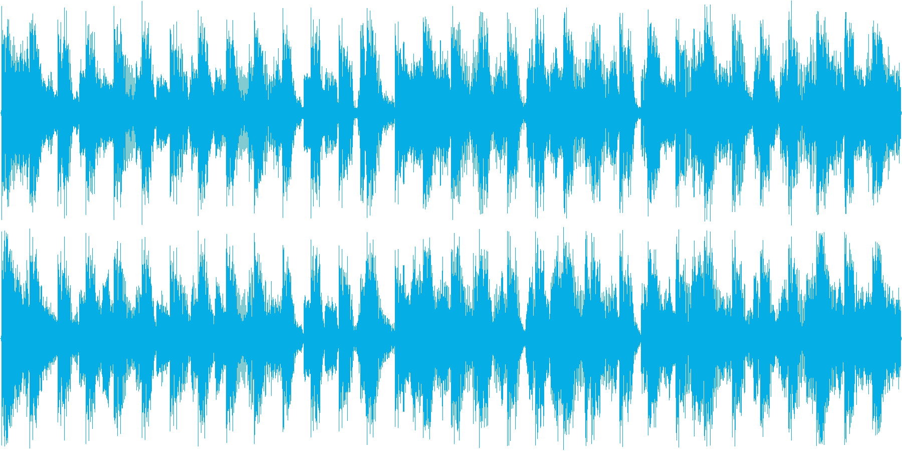 ハウス系のドラムを強調した楽曲です。の再生済みの波形