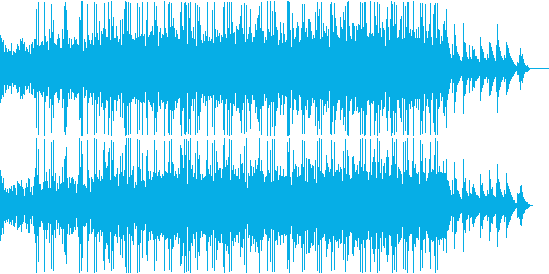 瞑想に使えそうなヒーリングミュージックの再生済みの波形