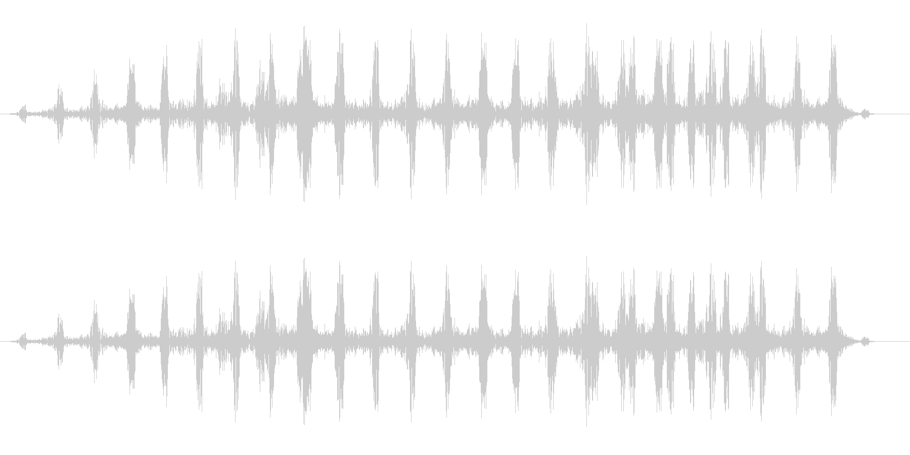 ドクドク・・・(リアルな心臓の鼓動音)の未再生の波形