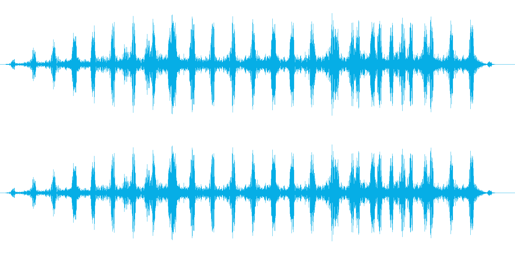 ドクドク・・・(リアルな心臓の鼓動音)の再生済みの波形