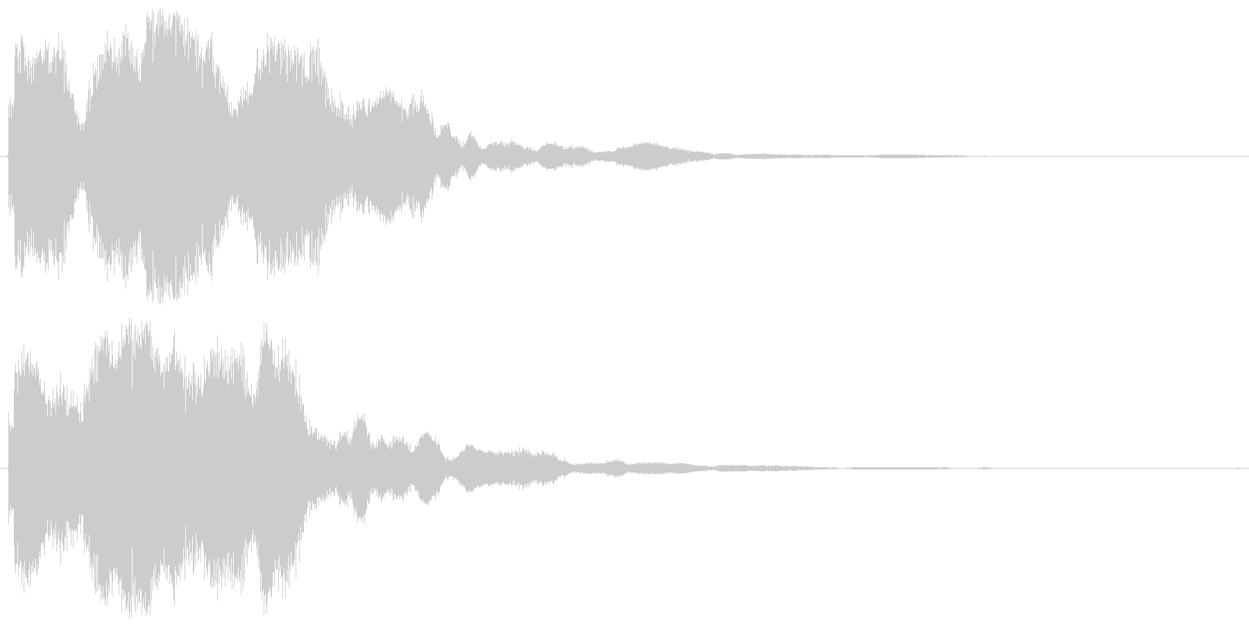 鐘の音でホラー系に使えますの未再生の波形