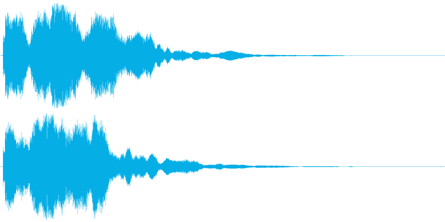 鐘の音でホラー系に使えますの再生済みの波形