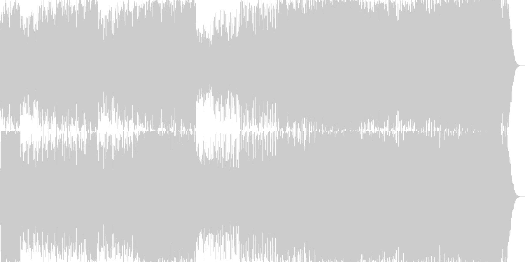 マジックショーのBGM。アラビアン系の未再生の波形