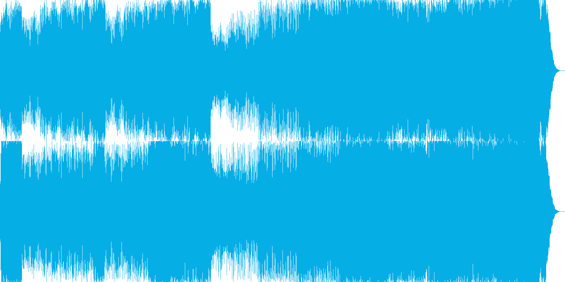 マジックショーのBGM。アラビアン系の再生済みの波形