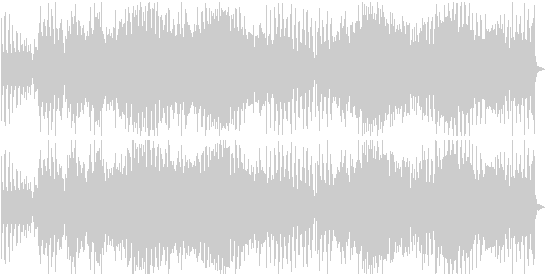晴れた日曜日に聴きたい曲の未再生の波形