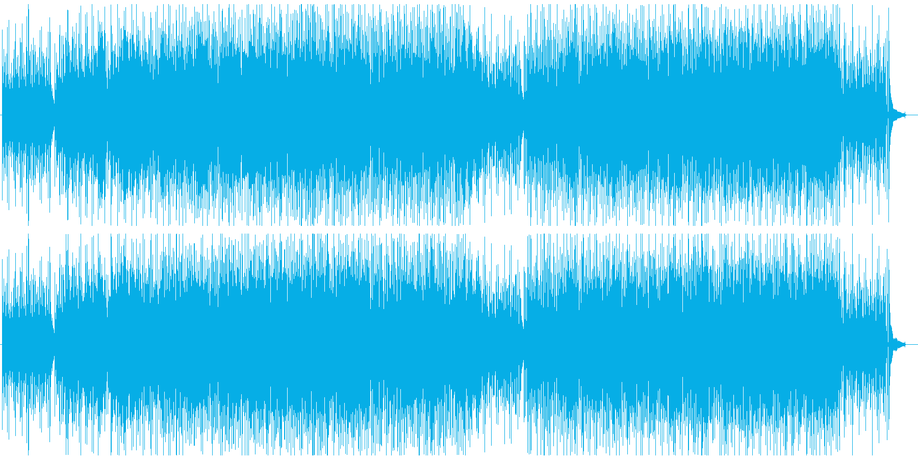 晴れた日曜日に聴きたい曲の再生済みの波形