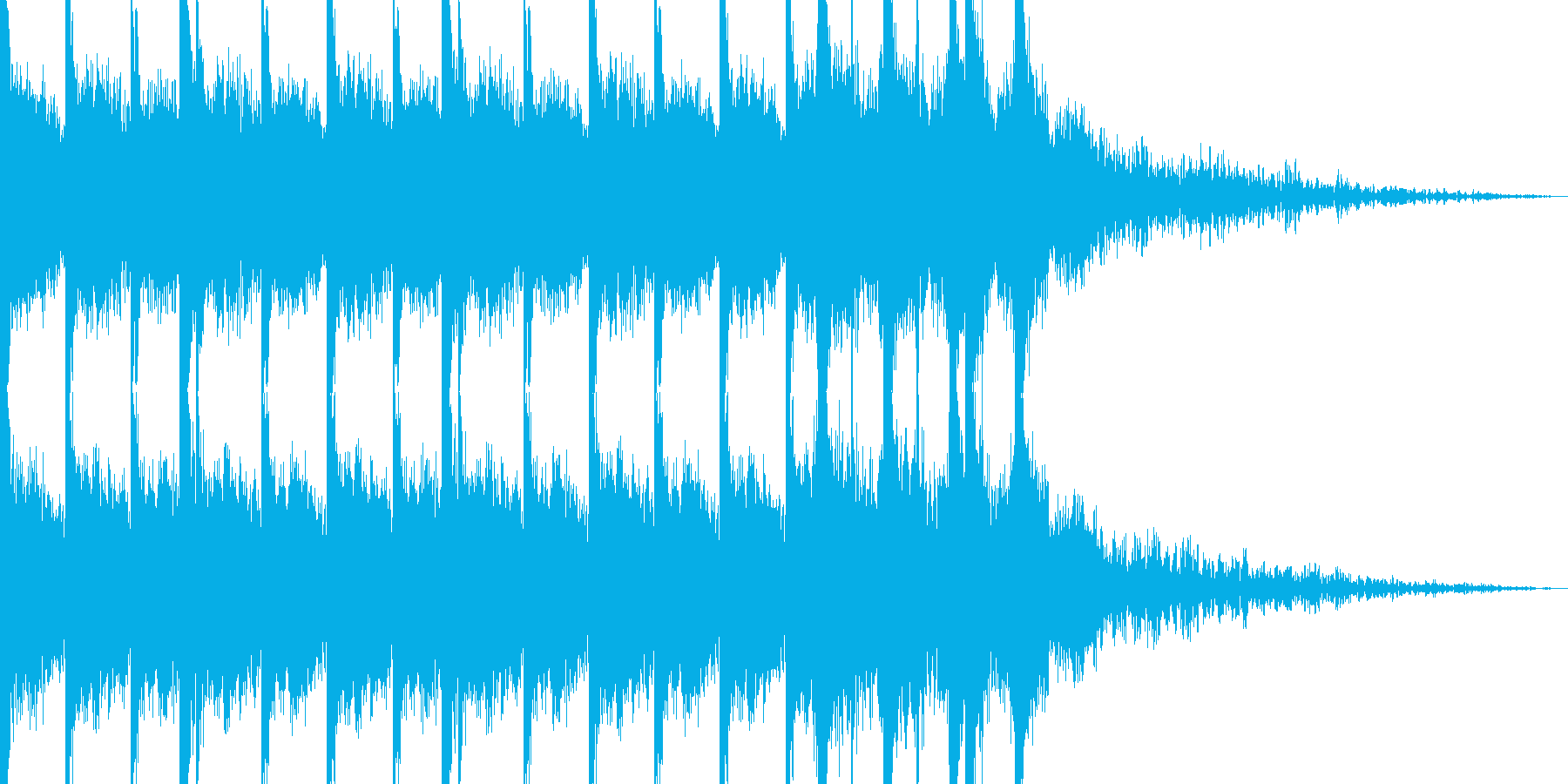 BPM128EDMビルドアップです。の再生済みの波形