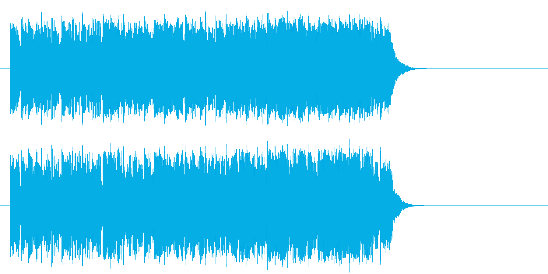 充実感を感じる清涼ポップ(サビ)の再生済みの波形