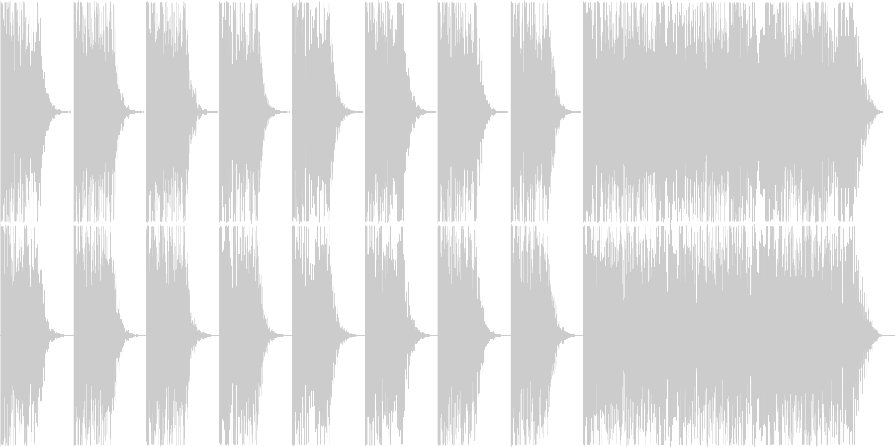 打楽器 BPM=100の未再生の波形